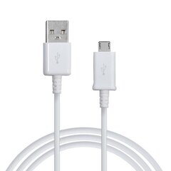 Kaapeli Samsung ECB-DU4EWE Universal Micro USB 2.0 1.5m, valkoinen (OEM) hinta ja tiedot | Puhelinkaapelit | hobbyhall.fi