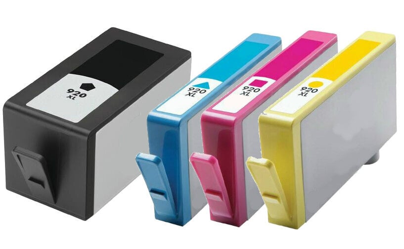 Tarvikevärikasetti set Hp 920Xl Cmyk hinta ja tiedot | Mustekasetit | hobbyhall.fi