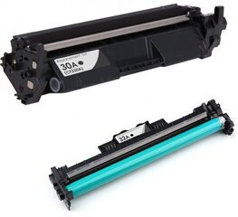 Tarvikevärikasetti Hp 30A, Cf230A + Hp 32A, Cf232A Drum Unit hinta ja tiedot | Laserkasetit | hobbyhall.fi