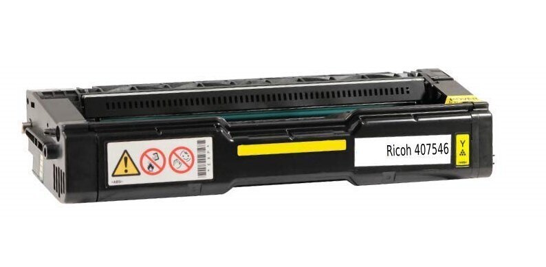 Tarvikevärikasetti Ricoh C250 / C260 / C261, 407546 Yellow hinta ja tiedot | Laserkasetit | hobbyhall.fi