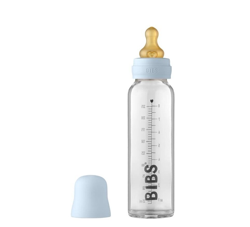 Stiklinis maitinimo buteliukas Bibs, 225ml, 0+ mėn hinta ja tiedot | Tuttipullot ja tarvikkeet | hobbyhall.fi