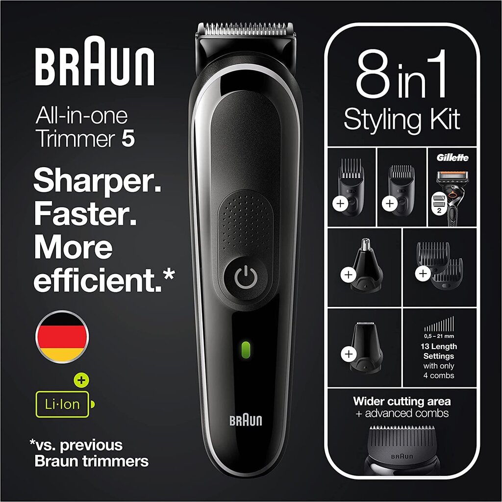 Braun MGK 5380 hinta ja tiedot | Hiustenleikkuukoneet ja trimmerit | hobbyhall.fi