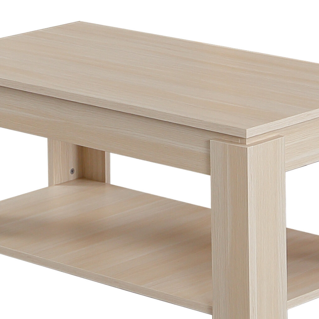 Sohvapöytä Shelf, vaaleanruskea hinta ja tiedot | Sohvapöydät | hobbyhall.fi