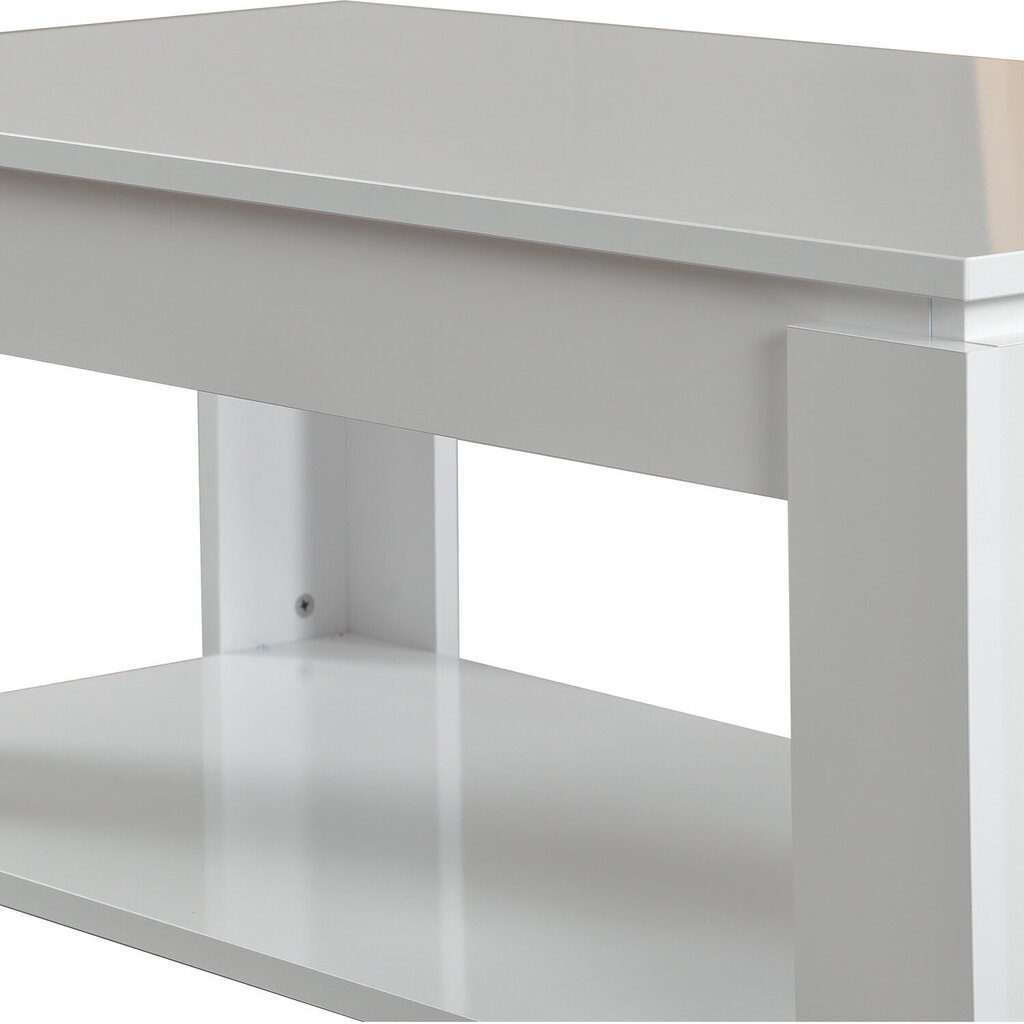 Sohvapöytä Shelf, valkoinen hinta ja tiedot | Sohvapöydät | hobbyhall.fi