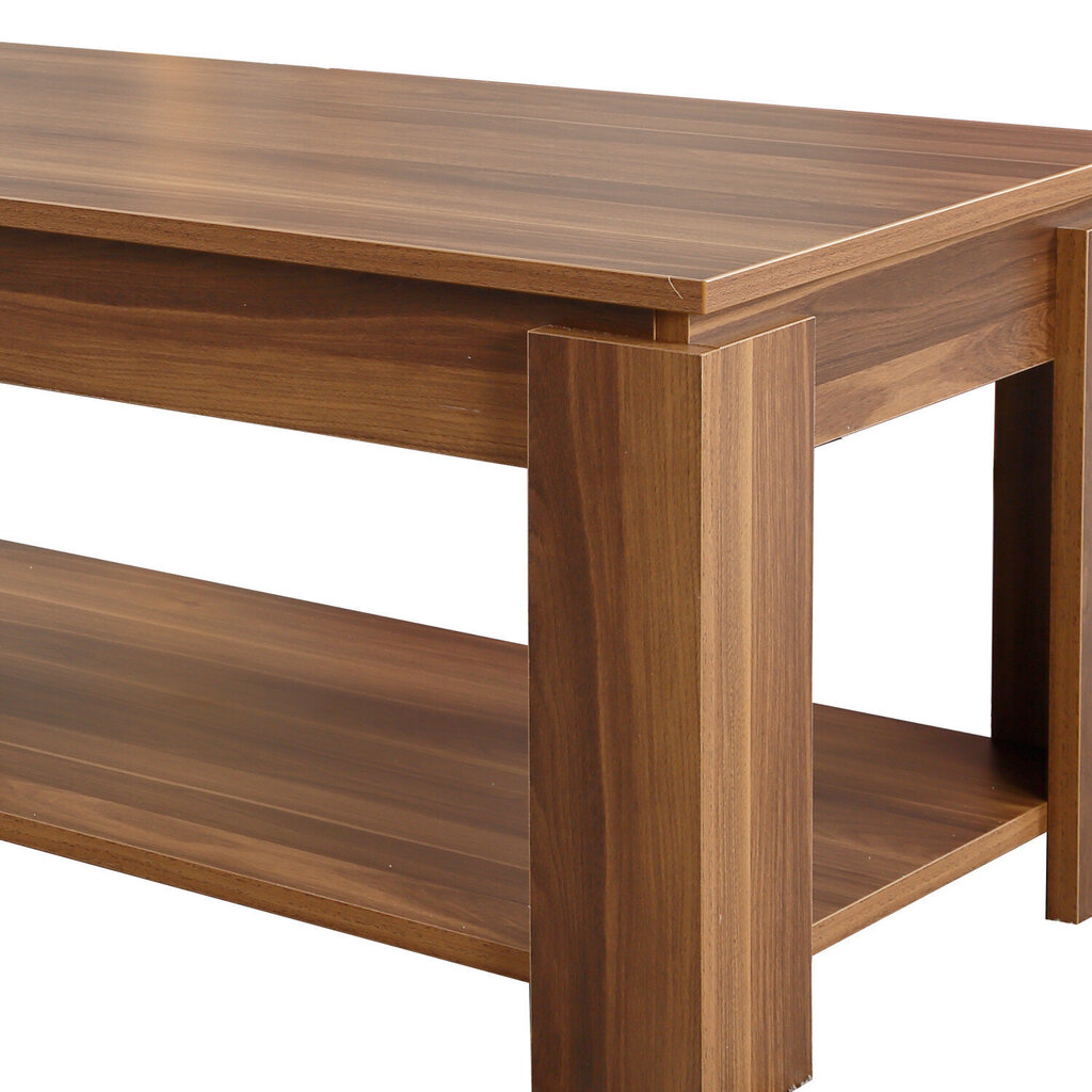 Sohvapöytä Shelf, tummanruskea hinta ja tiedot | Sohvapöydät | hobbyhall.fi