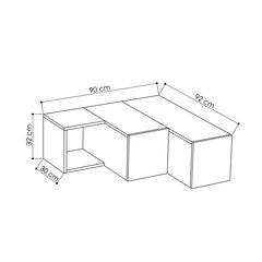 TV-taso Compact, valkoinen hinta ja tiedot | TV-tasot | hobbyhall.fi