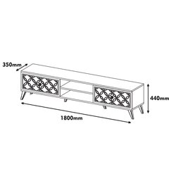 TV-taso Class, ruskea hinta ja tiedot | TV-tasot | hobbyhall.fi