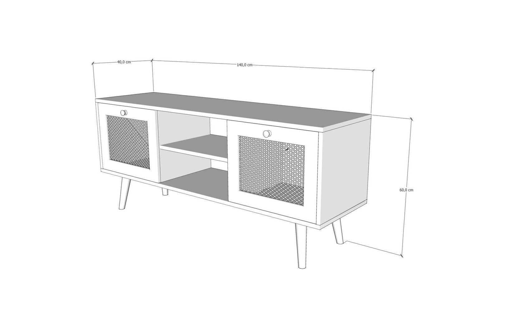 TV-taso Letoon 140, ruskea hinta ja tiedot | TV-tasot | hobbyhall.fi