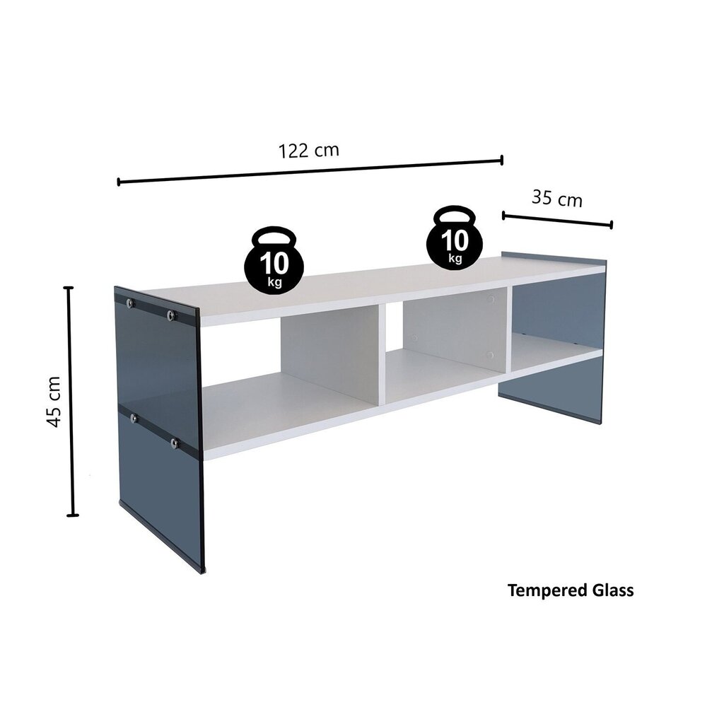 TV-taso TV401, valkoinen hinta ja tiedot | TV-tasot | hobbyhall.fi