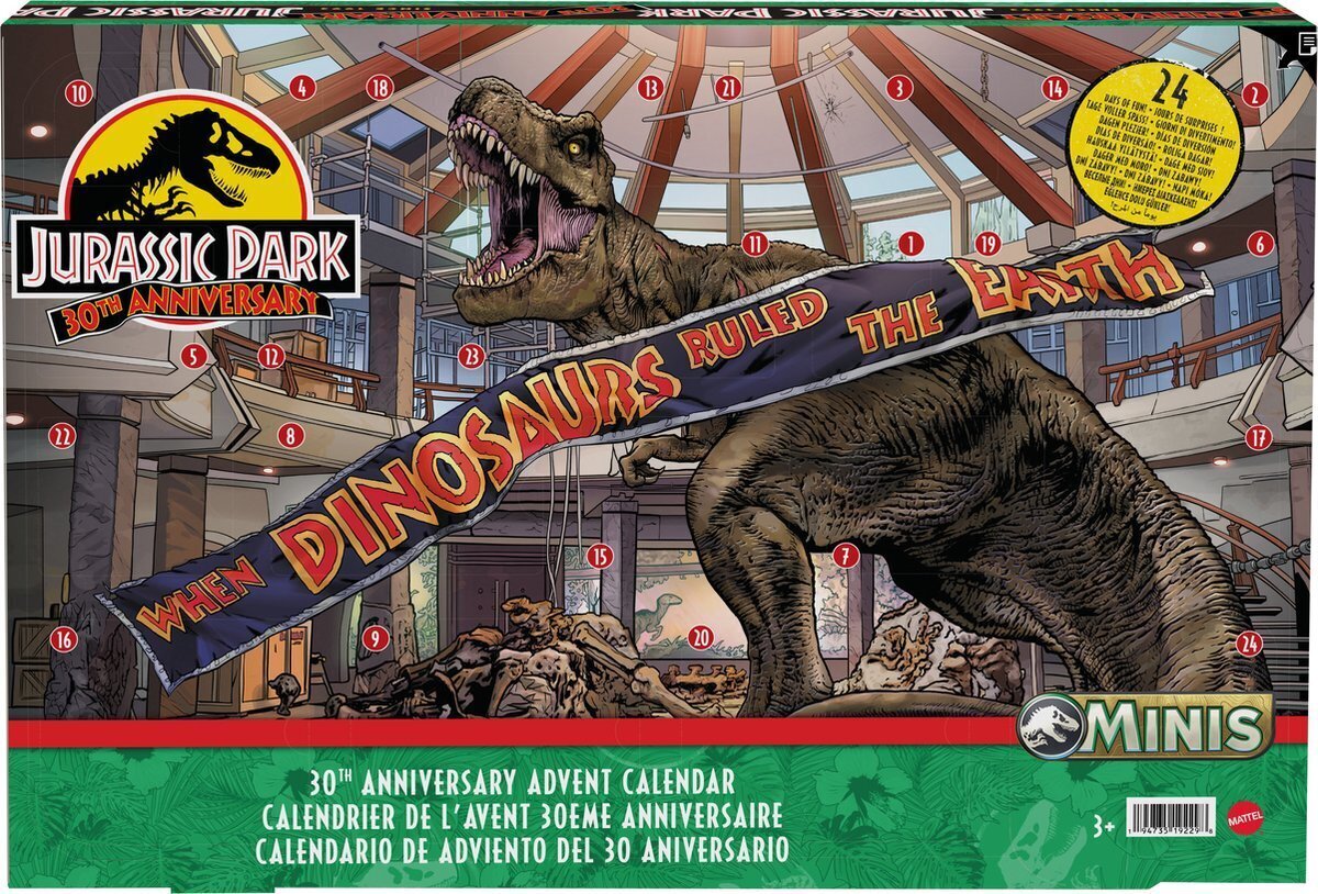 Joulukalenteri Jurassic World HTK45 hinta ja tiedot | Poikien lelut | hobbyhall.fi