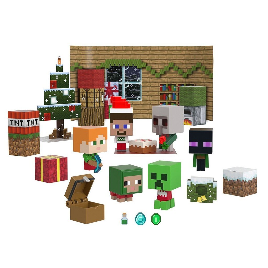 Joulukalenteri Minecraft Mobhead Minis HND33 hinta ja tiedot | Poikien lelut | hobbyhall.fi