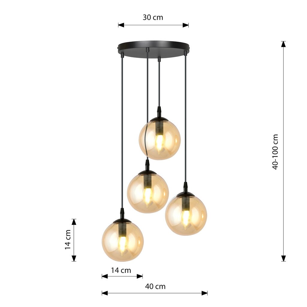 Emibig-valaisin Cosmo 4 Bl Premium hinta ja tiedot | Riippuvalaisimet | hobbyhall.fi