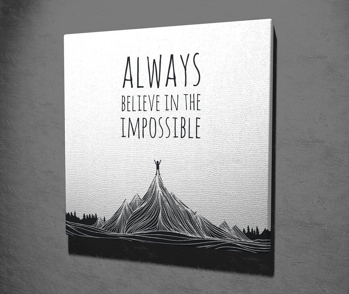 Sisustustaulu Always believe in the impossible hinta ja tiedot | Taulut | hobbyhall.fi