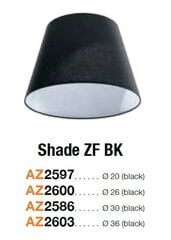 Lampunvarjostin Azzardo Shade ZF 20 Musta hinta ja tiedot | Riippuvalaisimet | hobbyhall.fi