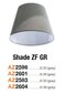 Lampunvarjostin Azzardo Shade ZF 26 Grey hinta ja tiedot | Riippuvalaisimet | hobbyhall.fi