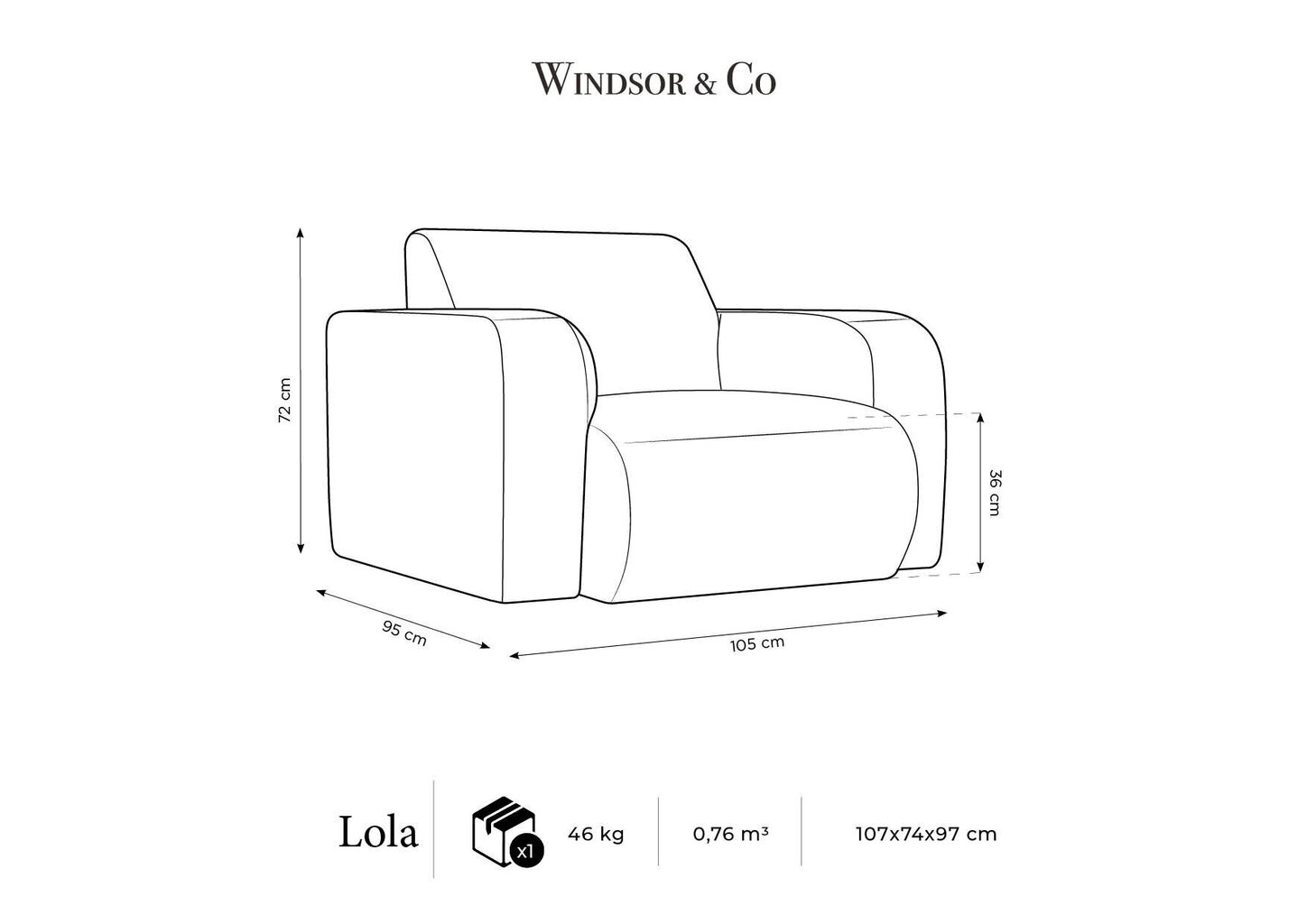 Nojatuoli Windsor & Co. Lola, vaaleanpunainen hinta ja tiedot | Nojatuolit | hobbyhall.fi