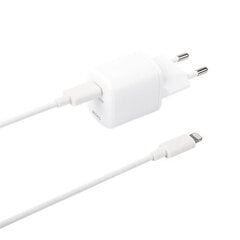 DELTACO USBC-AC141, USB-C, Lightning, 3A hinta ja tiedot | Puhelimen laturit | hobbyhall.fi