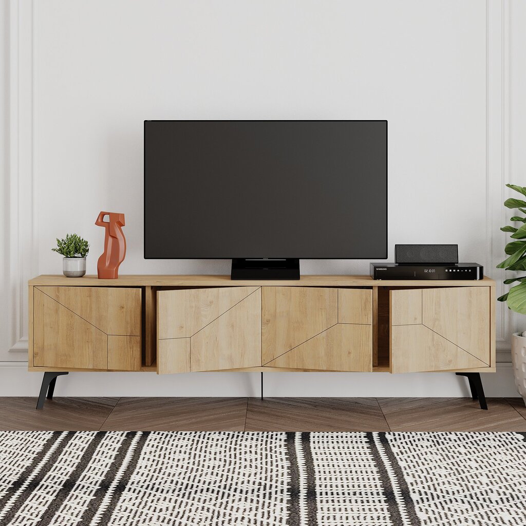 Asir TV-taso, 180x50x29,6cm, beige hinta ja tiedot | TV-tasot | hobbyhall.fi