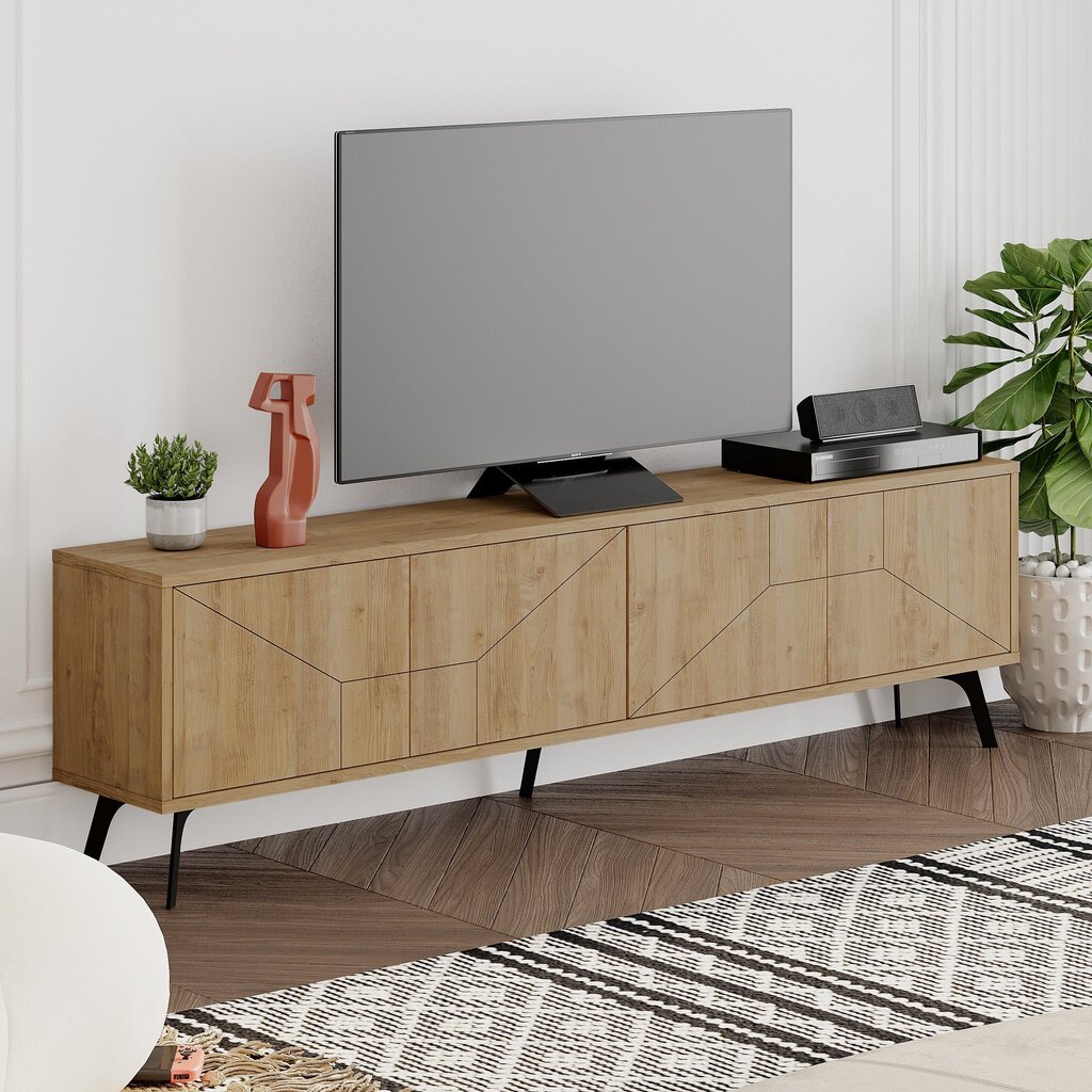 Asir TV-taso, 180x50x29,6cm, beige hinta ja tiedot | TV-tasot | hobbyhall.fi
