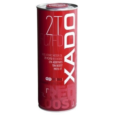 XADO Atomic OIL -moottoriöljy 2T FC/FD Red Boost 1L. hinta ja tiedot | Moottoriöljyt | hobbyhall.fi