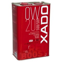 Xado Atomic Oil moottoriöljy 0W-20 508/509 Red Boost, 4L hinta ja tiedot | Moottoriöljyt | hobbyhall.fi