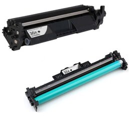 Tarvikevärikasetti Hp 30X, Cf230X + Hp 32A, Cf232A Drum Unit hinta ja tiedot | Laserkasetit | hobbyhall.fi