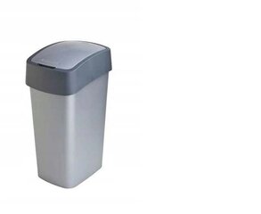 Roskakori Curver Flip Bin, 50 L, harmaa hinta ja tiedot | Roska-astiat | hobbyhall.fi