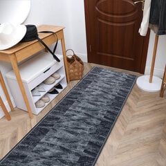 Kumipohjainen matto TRIBE antrasiitti 67cm hinta ja tiedot | Isot matot | hobbyhall.fi