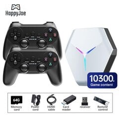 HappyJoe X10, 64GB, 10000 peliä, TV Box, Wifi hinta ja tiedot | Pelikonsolit | hobbyhall.fi