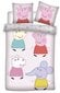 Puuvillaiset liinavaatteet Peppa Pig 100 x 135 + 40 x 60 hinta ja tiedot | Pussilakanat | hobbyhall.fi