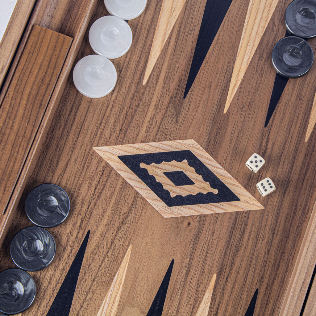 Käsintehty AMERICAN WALNUT backgammon 48X30 CM hinta ja tiedot | Lautapelit ja älypelit | hobbyhall.fi