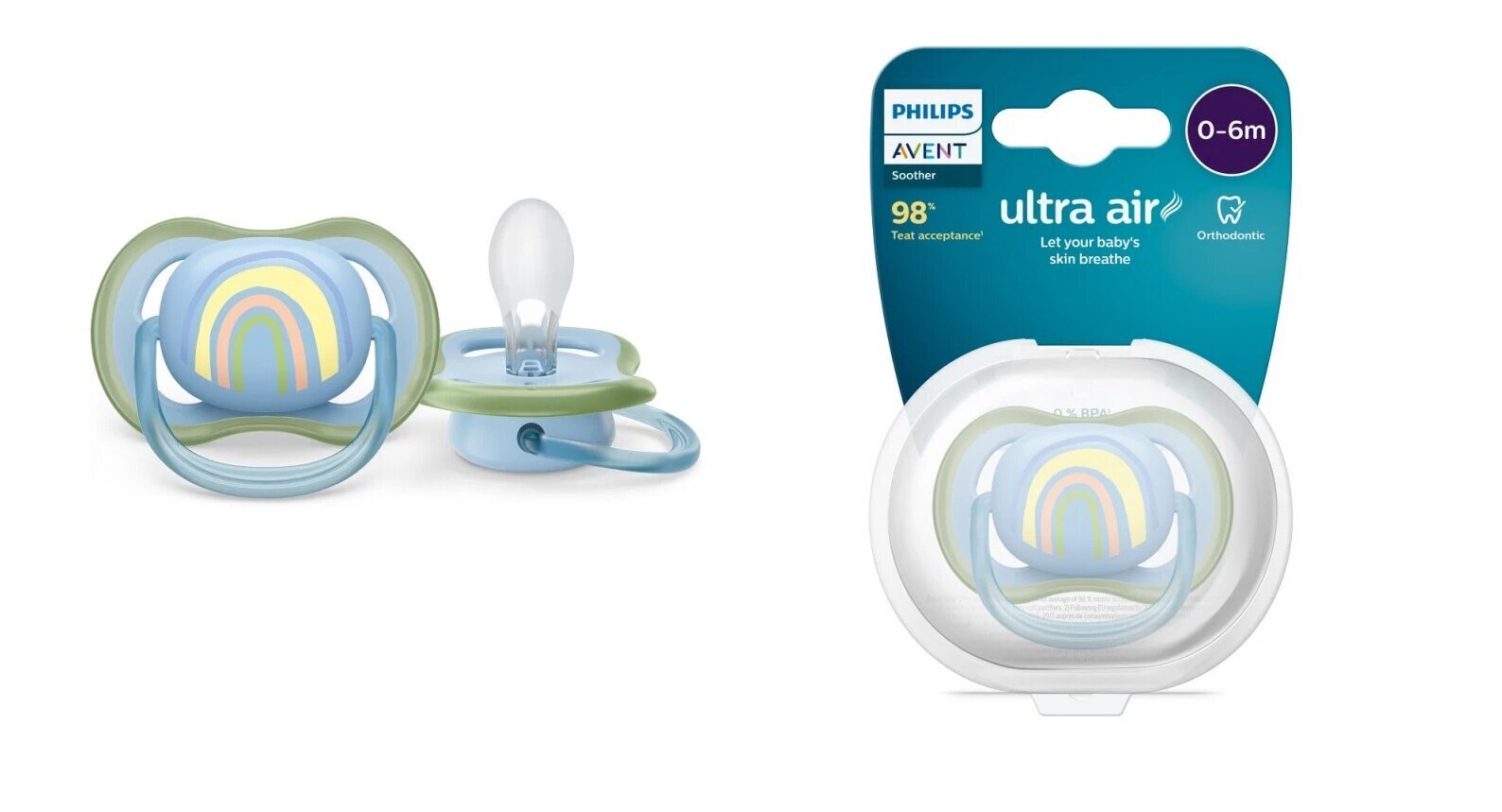 Tutti Philips Avent Ultra Air Deco Rainbow, 0-6kk, 1 kpl. hinta ja tiedot | Tutit | hobbyhall.fi