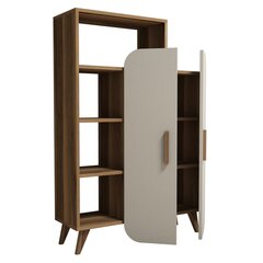 Vapaasti seisova hylly Kalune Design 845, 132 cm, ruskea/beige hinta ja tiedot | Hyllyt | hobbyhall.fi