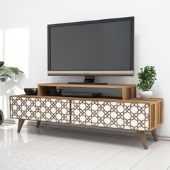 TV-taso Kalune Design 845, 140 cm, ruskea/valkoinen hinta ja tiedot | TV-tasot | hobbyhall.fi