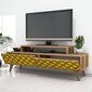 TV-taso Kalune Design 845, 140 cm, ruskea/keltainen hinta ja tiedot | TV-tasot | hobbyhall.fi