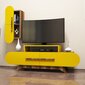 TV-kalustesarja Kalune Design 845(LVI), ruskea/keltainen hinta ja tiedot | TV- ja mediakalusteet | hobbyhall.fi