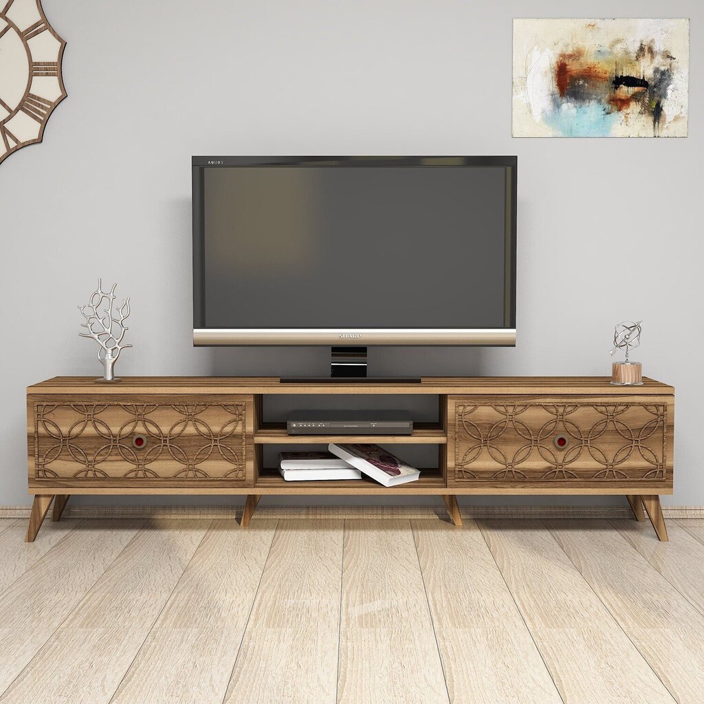 TV-taso Kalune Design 845,180 cm, ruskea hinta ja tiedot | TV-tasot | hobbyhall.fi