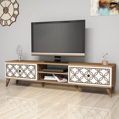 TV-taso Kalune Design 845, 180 cm, ruskea/valkoinen hinta ja tiedot | TV-tasot | hobbyhall.fi