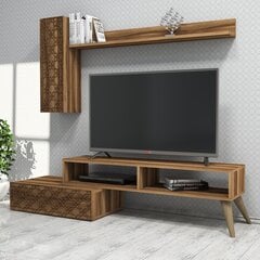 TV-kalustesarja Kalune Design 845 (XL), ruskea hinta ja tiedot | TV- ja mediakalusteet | hobbyhall.fi