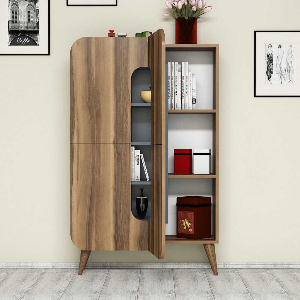 Senkki Kalune Design 845, 144 cm, ruskea/sininen hinta ja tiedot | Lipastot | hobbyhall.fi