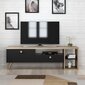 TV-taso Kalune Design 382(III), 150cm, musta/ruskea hinta ja tiedot | TV-tasot | hobbyhall.fi