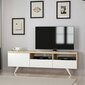 TV-taso Kalune Design 382 (I), 150 cm, valkoinen/beige hinta ja tiedot | TV-tasot | hobbyhall.fi