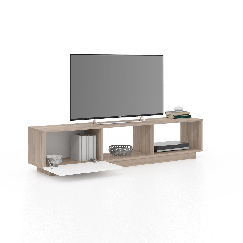 TV-taso Kalune Design 598 (I), 180 cm, valkoinen/beige hinta ja tiedot | TV-tasot | hobbyhall.fi