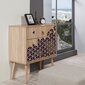 Lipasto Kalune Design Dresser 3431, tammi/violetti hinta ja tiedot | Lipastot | hobbyhall.fi