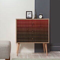 Lipasto Kalune Design Dresser 3433, tammi/punainen hinta ja tiedot | Lipastot | hobbyhall.fi