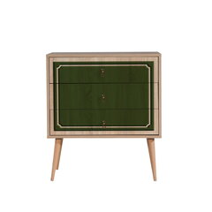 Lipasto Kalune Design Dresser 3439, tammi/vihreä hinta ja tiedot | Lipastot | hobbyhall.fi