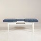 Penkki Kalune Design 869(I), valkoinen/sininen hinta ja tiedot | Ruokapöydän tuolit | hobbyhall.fi