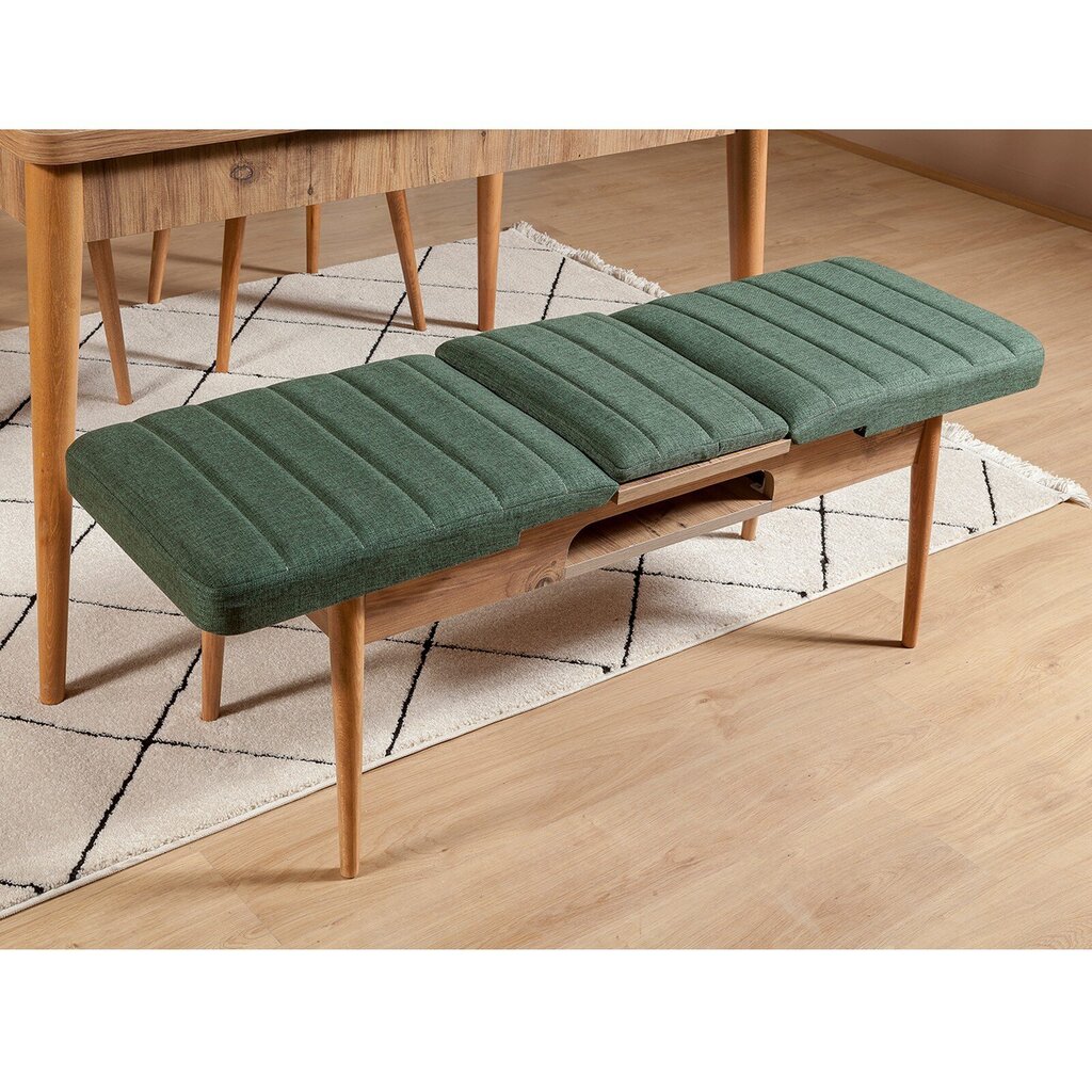 Penkki Kalune Design 869(I), vihreä/beige hinta ja tiedot | Ruokapöydän tuolit | hobbyhall.fi