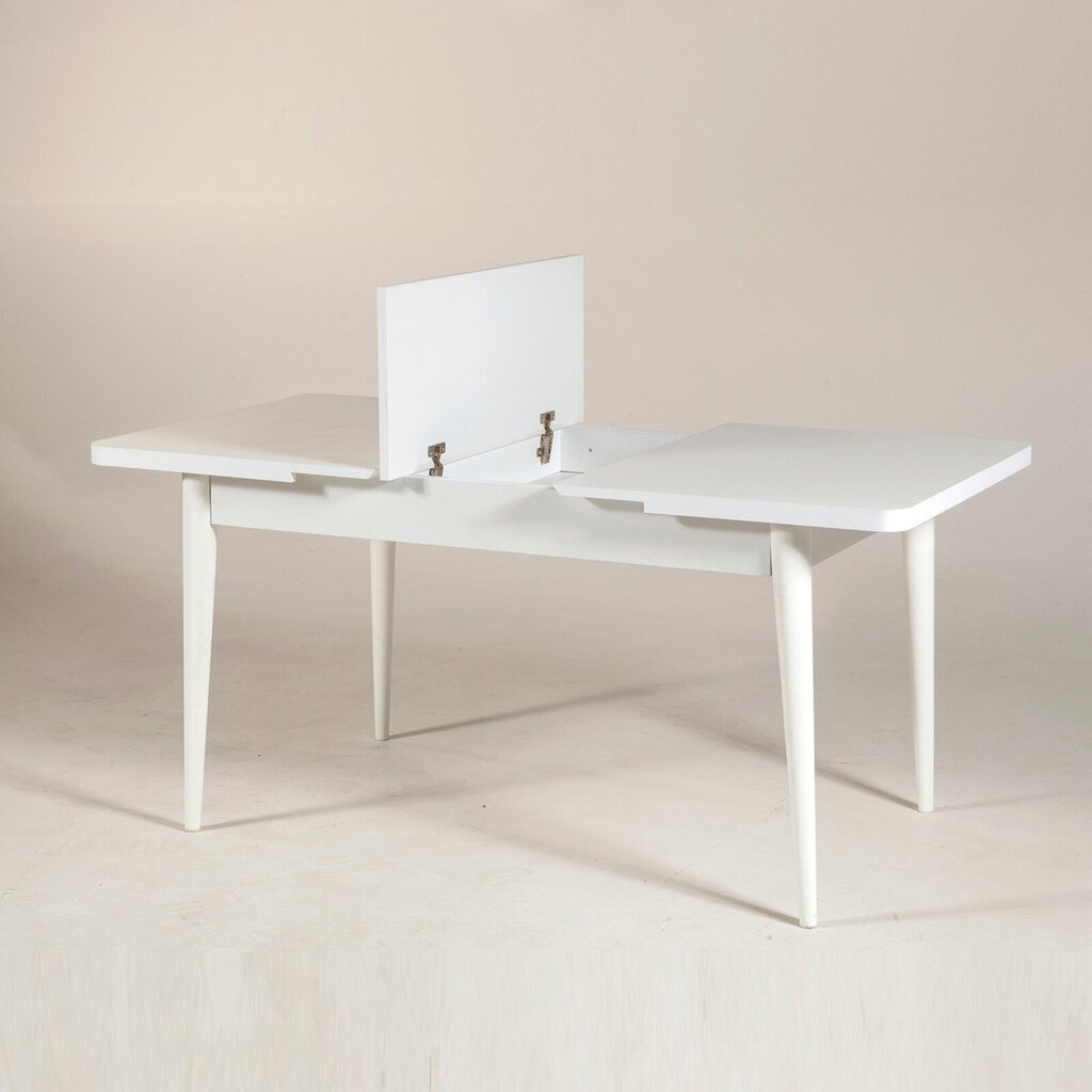 Jatkettava pöytä Kalune Design 869, valkoinen hinta ja tiedot | Ruokapöydät | hobbyhall.fi