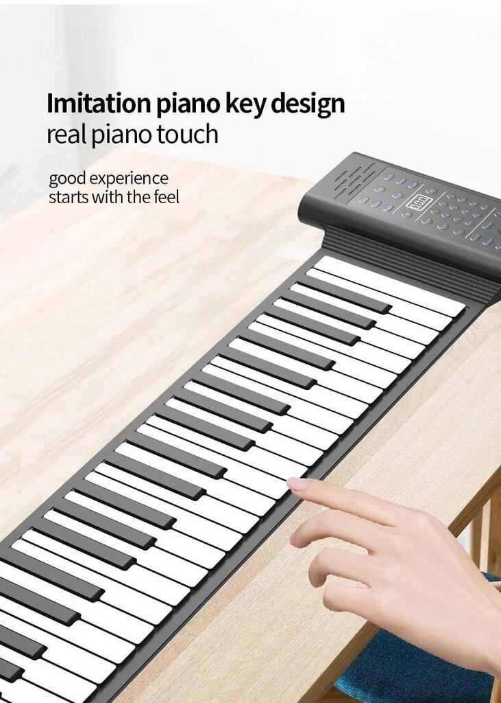 PB88 silikoni kannettava elektroninen piano hinta ja tiedot | Kehittävät lelut | hobbyhall.fi